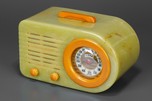 Catalin Fada 1000 Fada ’Bullet” Radio in Onyx Green + Yellow - Translucent